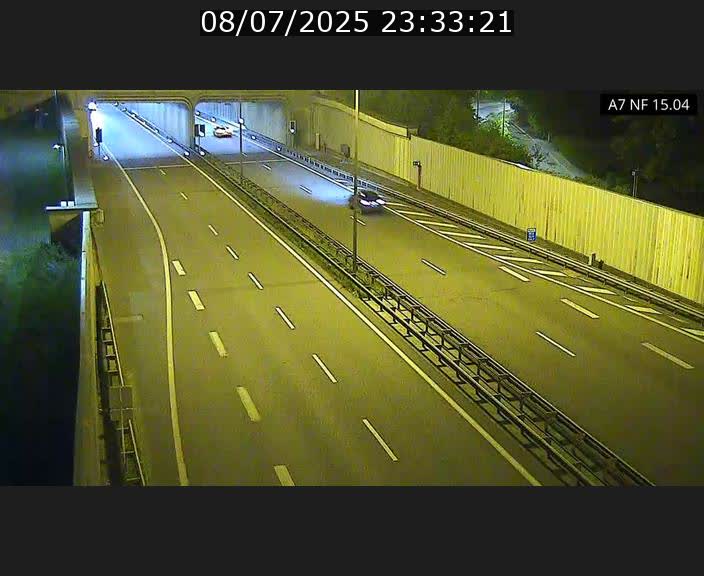 Caméra trafic Luxembourg - A7, Tunnel Mersch, entrée sud, direction Ettelbruck