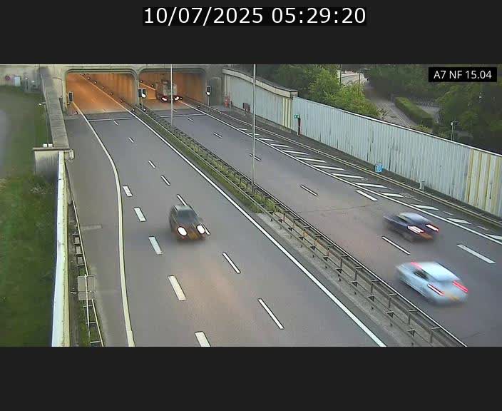 Caméra trafic Luxembourg - A7, Tunnel Mersch, entrée sud, direction Ettelbruck