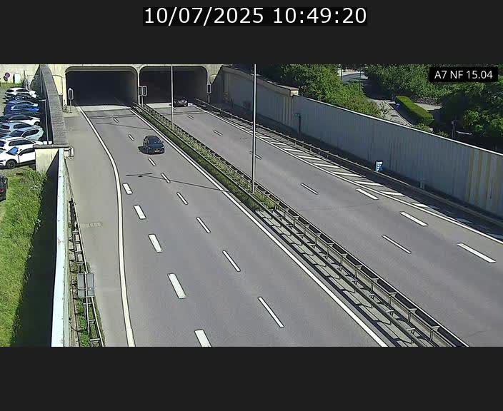 Caméra trafic Luxembourg - A7, Tunnel Mersch, entrée sud, direction Ettelbruck