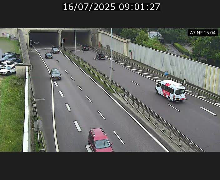 Caméra trafic Luxembourg - A7, Tunnel Mersch, entrée sud, direction Ettelbruck