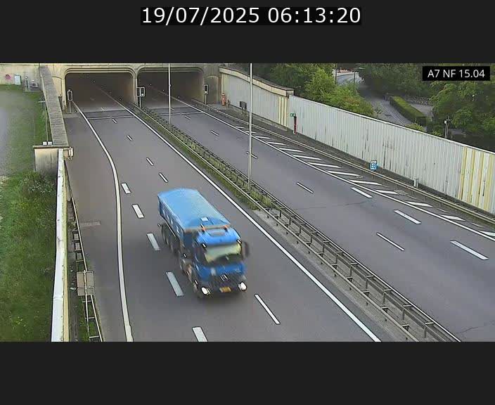 Caméra trafic Luxembourg - A7, Tunnel Mersch, entrée sud, direction Ettelbruck