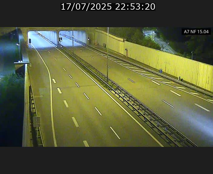 Caméra trafic Luxembourg - A7, Tunnel Mersch, entrée sud, direction Ettelbruck