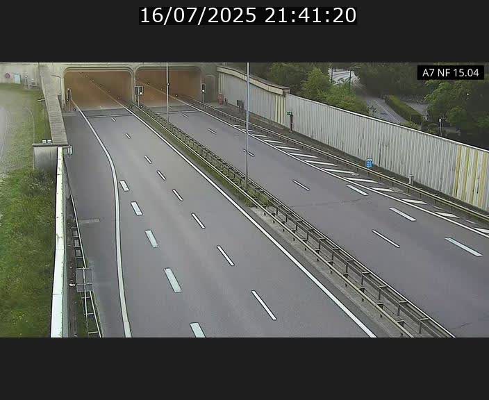 Caméra trafic Luxembourg - A7, Tunnel Mersch, entrée sud, direction Ettelbruck