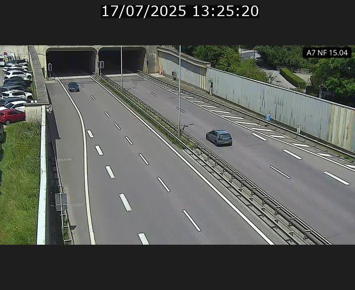 Caméra trafic Luxembourg - A7, Tunnel Mersch, entrée sud, direction Ettelbruck