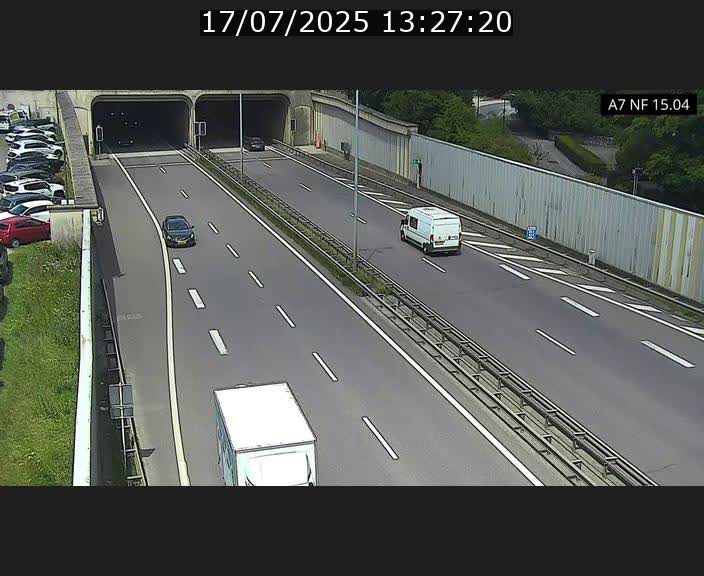 Caméra trafic Luxembourg - A7, Tunnel Mersch, entrée sud, direction Ettelbruck