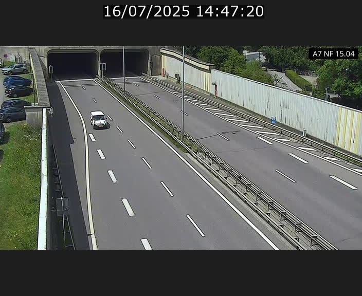 Caméra trafic Luxembourg - A7, Tunnel Mersch, entrée sud, direction Ettelbruck