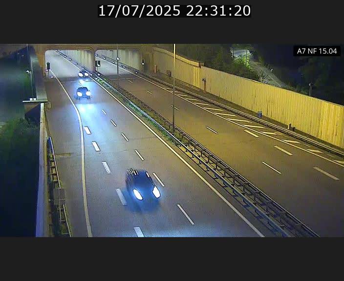 Caméra trafic Luxembourg - A7, Tunnel Mersch, entrée sud, direction Ettelbruck