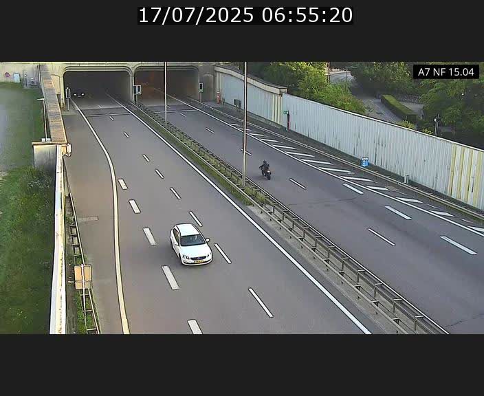 Caméra trafic Luxembourg - A7, Tunnel Mersch, entrée sud, direction Ettelbruck