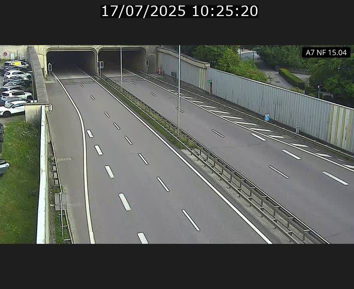 Caméra trafic Luxembourg - A7, Tunnel Mersch, entrée sud, direction Ettelbruck