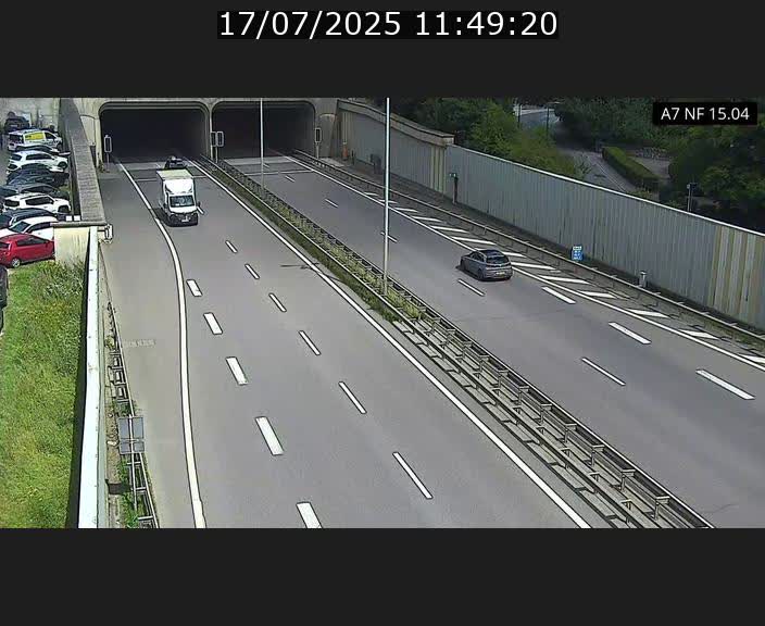 Caméra trafic Luxembourg - A7, Tunnel Mersch, entrée sud, direction Ettelbruck