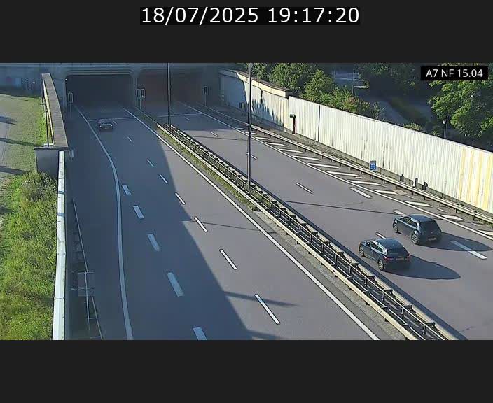 Caméra trafic Luxembourg - A7, Tunnel Mersch, entrée sud, direction Ettelbruck