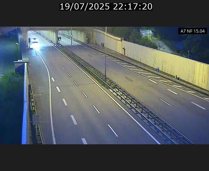 Caméra trafic Luxembourg - A7, Tunnel Mersch, entrée sud, direction Ettelbruck