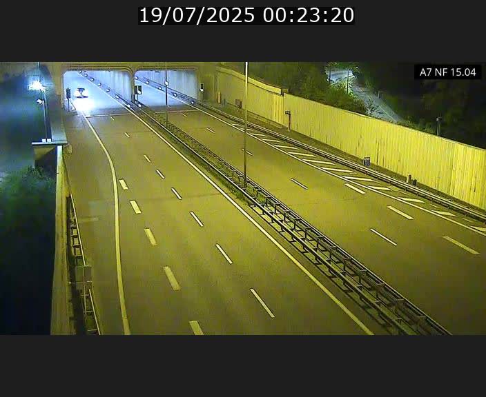 Caméra trafic Luxembourg - A7, Tunnel Mersch, entrée sud, direction Ettelbruck