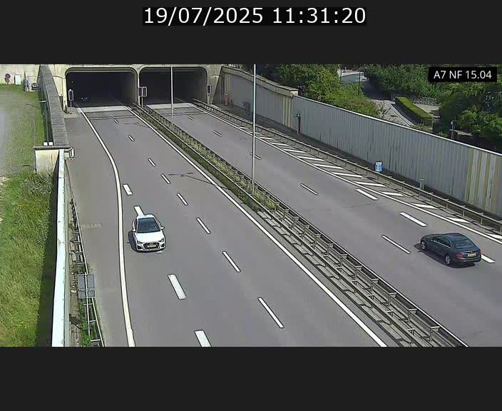 Caméra trafic Luxembourg - A7, Tunnel Mersch, entrée sud, direction Ettelbruck