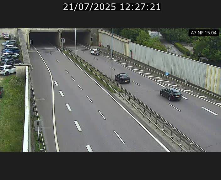 Caméra trafic Luxembourg - A7, Tunnel Mersch, entrée sud, direction Ettelbruck