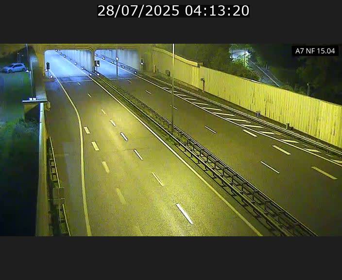 Caméra trafic Luxembourg - A7, Tunnel Mersch, entrée sud, direction Ettelbruck