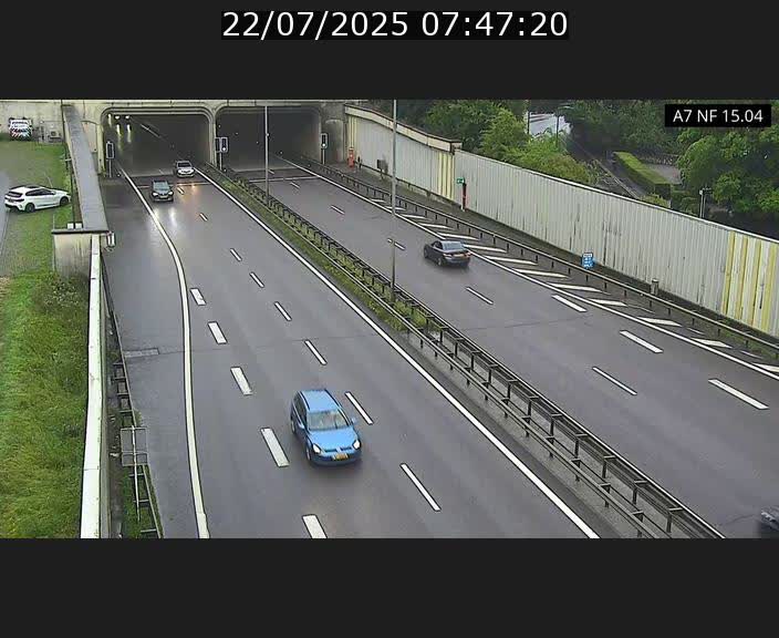 Caméra trafic Luxembourg - A7, Tunnel Mersch, entrée sud, direction Ettelbruck