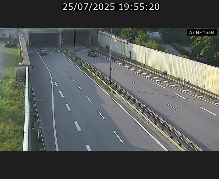 Caméra trafic Luxembourg - A7, Tunnel Mersch, entrée sud, direction Ettelbruck