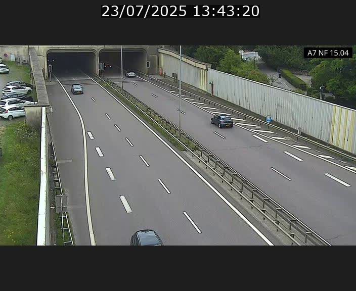 Caméra trafic Luxembourg - A7, Tunnel Mersch, entrée sud, direction Ettelbruck