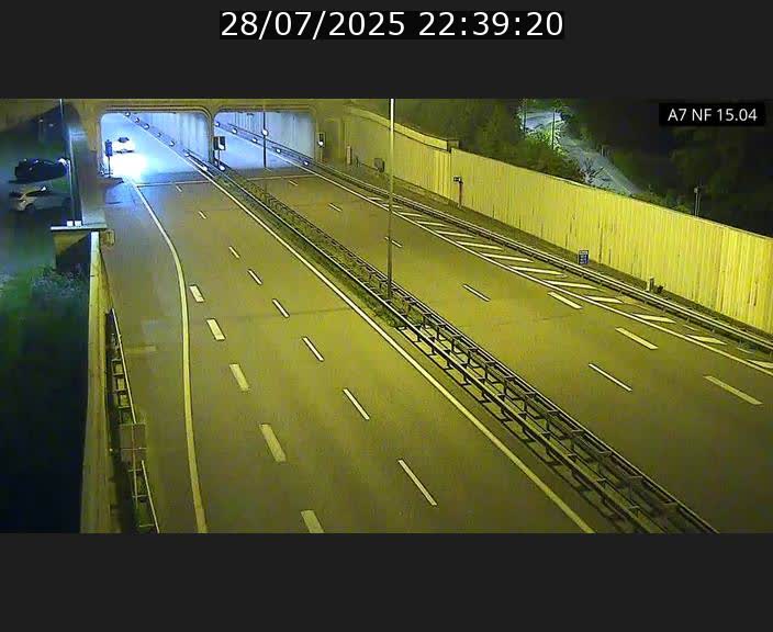 Caméra trafic Luxembourg - A7, Tunnel Mersch, entrée sud, direction Ettelbruck