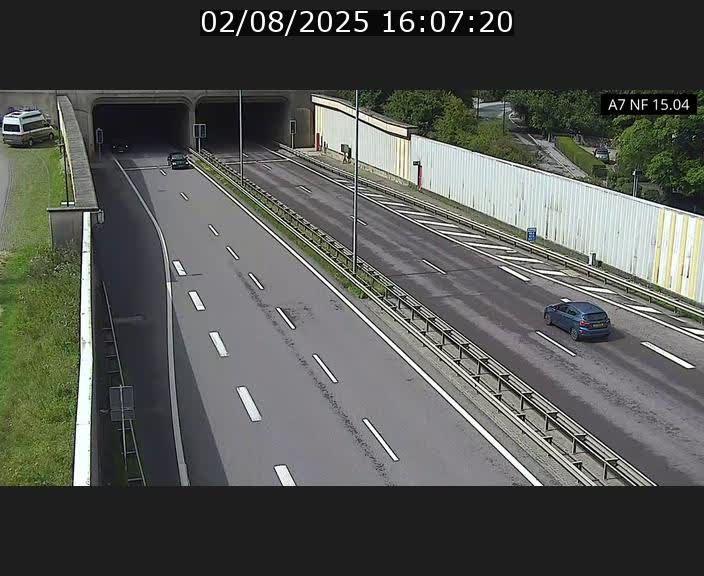 Caméra trafic Luxembourg - A7, Tunnel Mersch, entrée sud, direction Ettelbruck