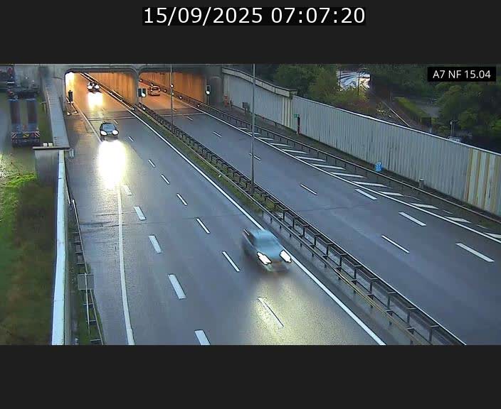 Caméra trafic Luxembourg - A7, Tunnel Mersch, entrée sud, direction Ettelbruck