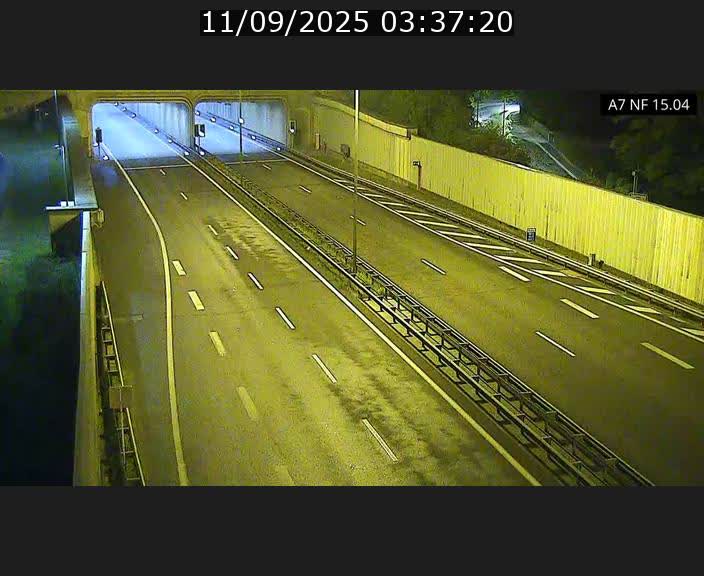 Caméra trafic Luxembourg - A7, Tunnel Mersch, entrée sud, direction Ettelbruck
