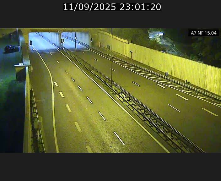 Caméra trafic Luxembourg - A7, Tunnel Mersch, entrée sud, direction Ettelbruck