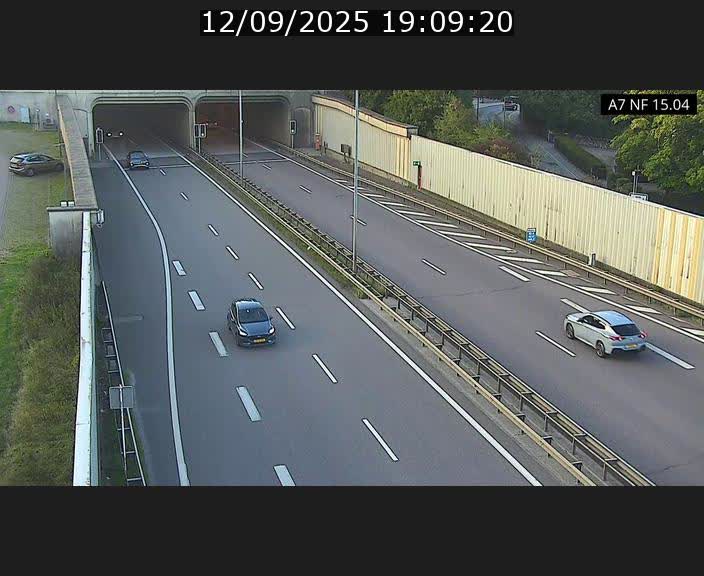 Caméra trafic Luxembourg - A7, Tunnel Mersch, entrée sud, direction Ettelbruck