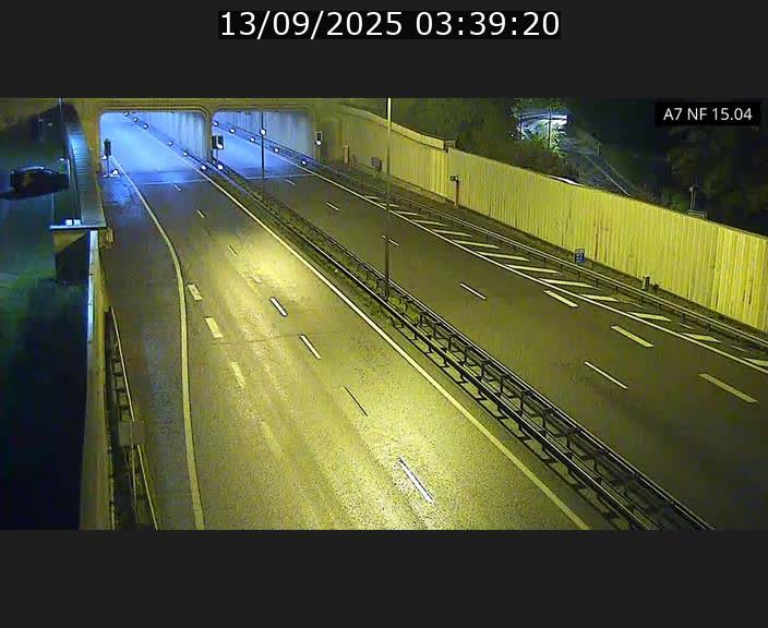 Caméra trafic Luxembourg - A7, Tunnel Mersch, entrée sud, direction Ettelbruck