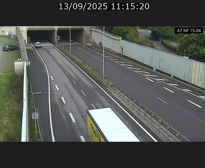 Caméra trafic Luxembourg - A7, Tunnel Mersch, entrée sud, direction Ettelbruck