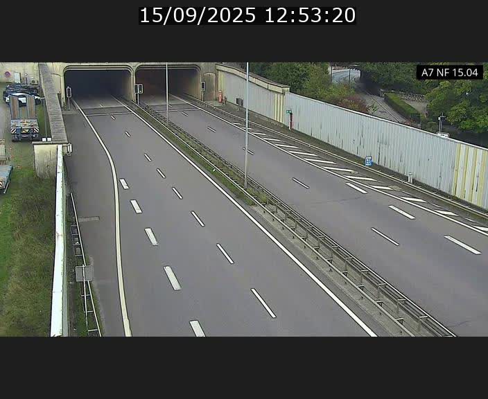 Caméra trafic Luxembourg - A7, Tunnel Mersch, entrée sud, direction Ettelbruck