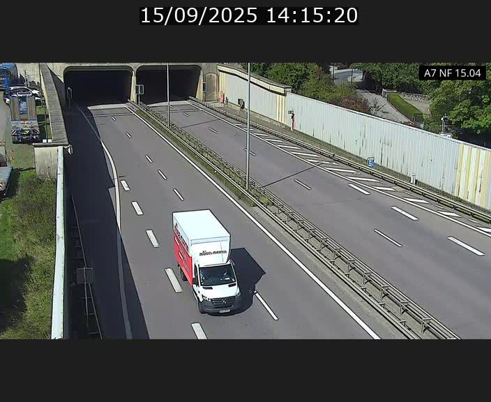 Caméra trafic Luxembourg - A7, Tunnel Mersch, entrée sud, direction Ettelbruck