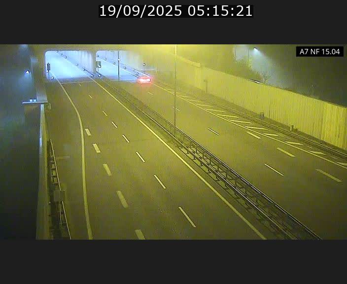 Caméra trafic Luxembourg - A7, Tunnel Mersch, entrée sud, direction Ettelbruck
