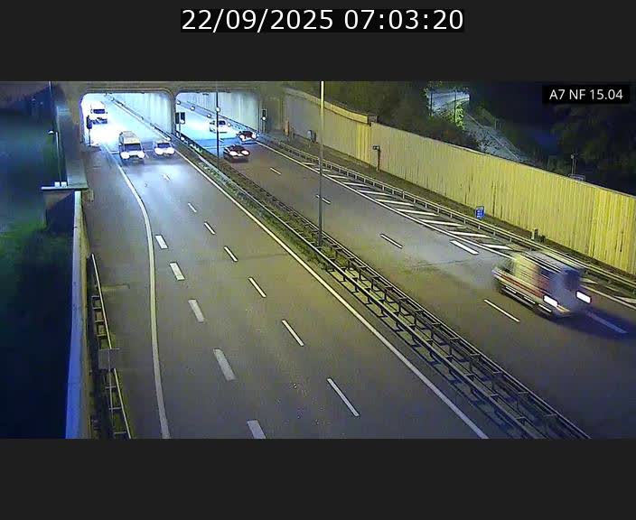 Caméra trafic Luxembourg - A7, Tunnel Mersch, entrée sud, direction Ettelbruck