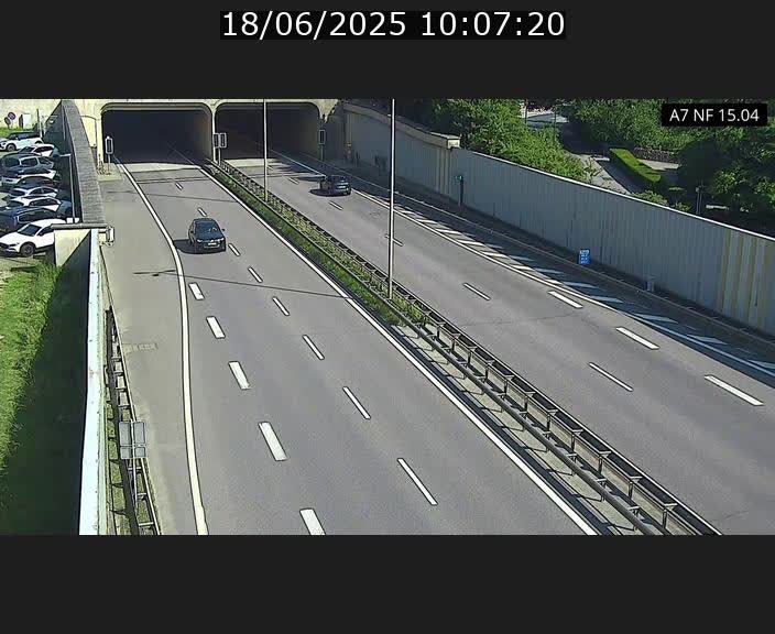 <h2>Caméra trafic Luxembourg - A7, Tunnel Mersch, entrée sud, direction Ettelbruck</h2>