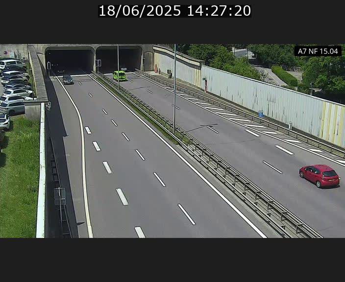 <h2>Caméra trafic Luxembourg - A7, Tunnel Mersch, entrée sud, direction Ettelbruck</h2>