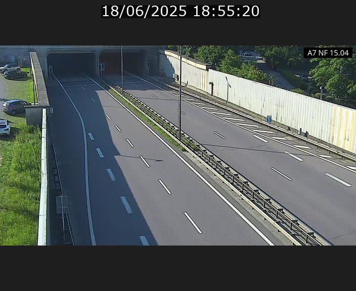 Caméra trafic Luxembourg - A7, Tunnel Mersch, entrée sud, direction Ettelbruck