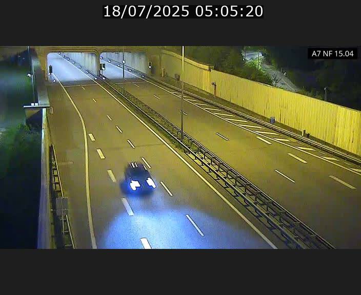 <h2>Caméra trafic Luxembourg - A7, Tunnel Mersch, entrée sud, direction Ettelbruck</h2>