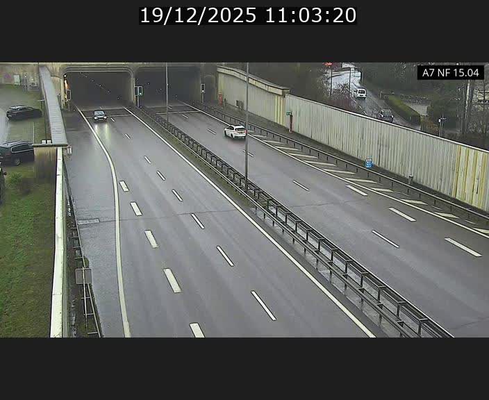 <h2>Caméra trafic Luxembourg - A7, Tunnel Mersch, entrée sud, direction Ettelbruck</h2>