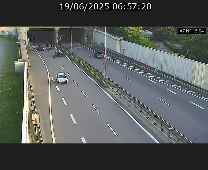 <h2>Caméra trafic Luxembourg - A7, Tunnel Mersch, entrée sud, direction Ettelbruck</h2>