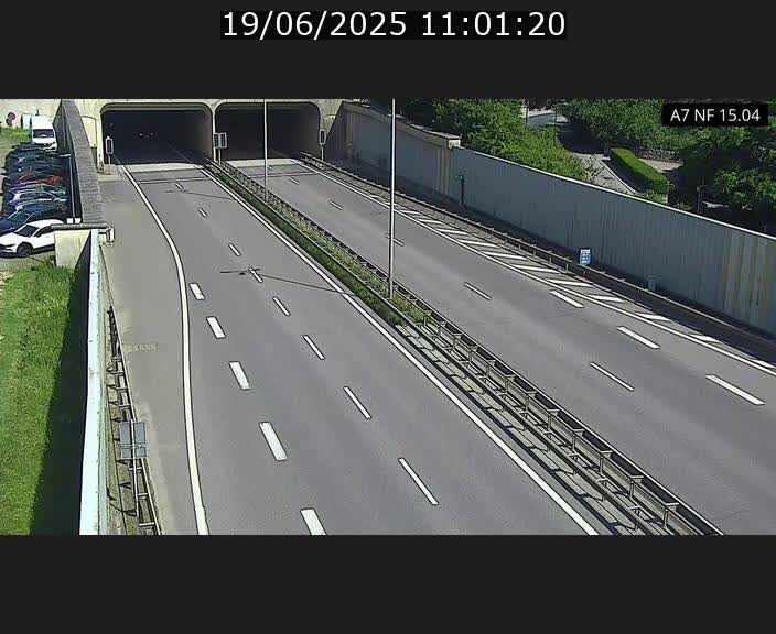 <h2>Caméra trafic Luxembourg - A7, Tunnel Mersch, entrée sud, direction Ettelbruck</h2>