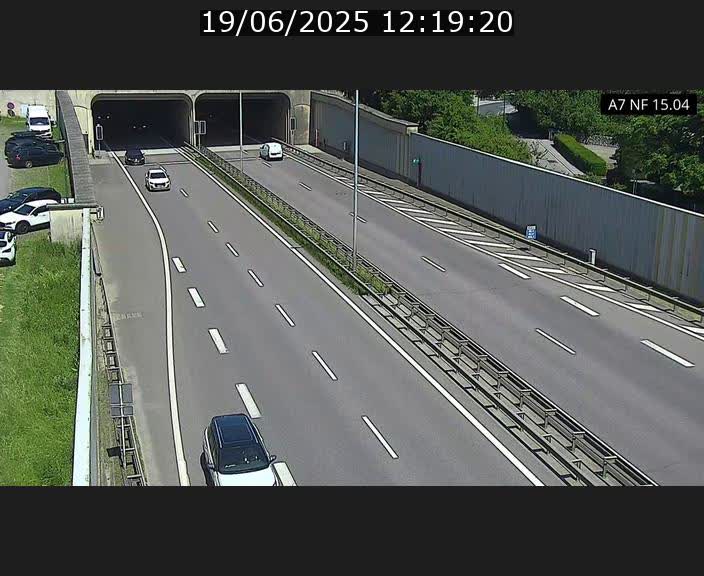 <h2>Caméra trafic Luxembourg - A7, Tunnel Mersch, entrée sud, direction Ettelbruck</h2>