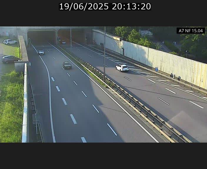 Caméra trafic Luxembourg - A7, Tunnel Mersch, entrée sud, direction Ettelbruck