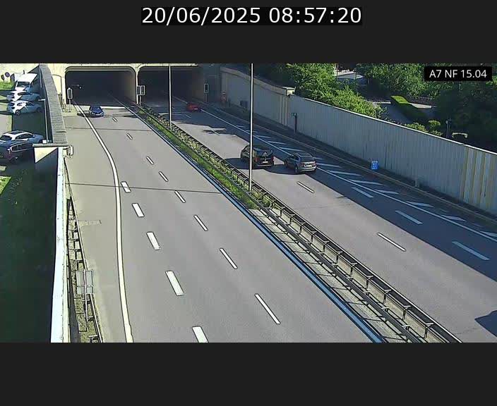 <h2>Caméra trafic Luxembourg - A7, Tunnel Mersch, entrée sud, direction Ettelbruck</h2>