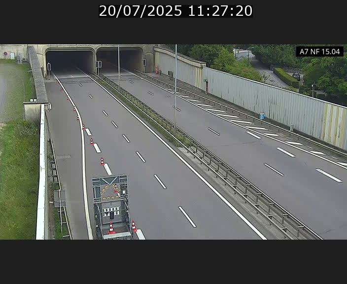 <h2>Caméra trafic Luxembourg - A7, Tunnel Mersch, entrée sud, direction Ettelbruck</h2>