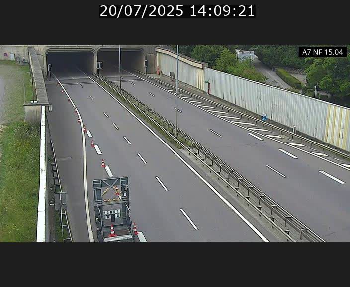<h2>Caméra trafic Luxembourg - A7, Tunnel Mersch, entrée sud, direction Ettelbruck</h2>