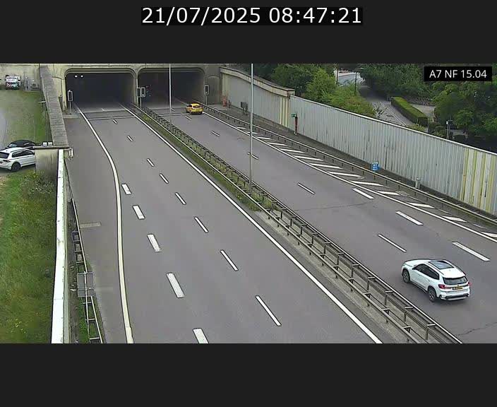 <h2>Caméra trafic Luxembourg - A7, Tunnel Mersch, entrée sud, direction Ettelbruck</h2>