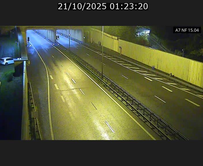 Caméra trafic Luxembourg - A7, Tunnel Mersch, entrée sud, direction Ettelbruck