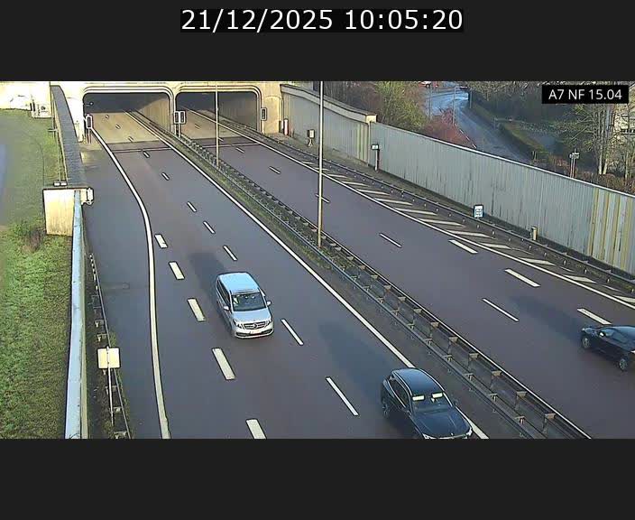 <h2>Caméra trafic Luxembourg - A7, Tunnel Mersch, entrée sud, direction Ettelbruck</h2>